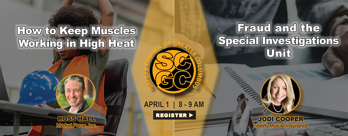 April Meeting Reminder for Safety Council of Greater Columbus